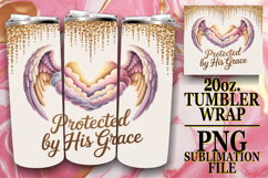 Lively Sublimation 20oz tumbler wrap, Christian Product Image 1