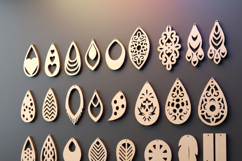 Boho Wooden Earring Laser Cut Bundle Product Image 2