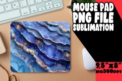 3D Marble Flower Mouse Pad Sublimation Design Product Image 1