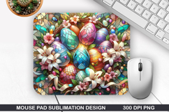 Easter Eggs Mouse Pad Sublimation, Easter Mouse Pad PNG Product Image 1