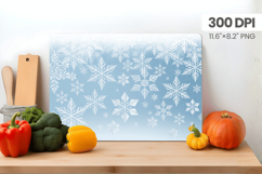 Winter Christmas Wonderland Cutting Board PNG Sublimation Product Image 1