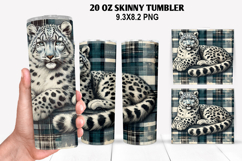 Tiger Skinny Tumbler 20oz Wrap Design, Animal Tumbler Wrap Product Image 1