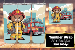 STYLISH 20oz Tumbler Template for Any Occasion , Cute Bear Product Image 1