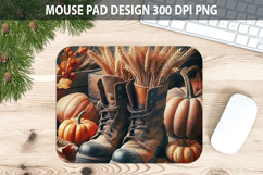Boots Mouse pad Sublimation - Thanksgiving PNG Design Product Image 1