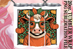 SERENE ESCAPES 20oz TUMBLER WRAP, Cute Cow Product Image 1