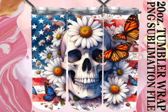 PLAYFUL SPIRITS 20oz TUMBLER WRAP, Skull USA Product Image 1
