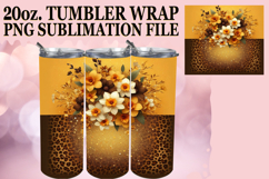 Radiant Thoughts 20oz tumbler wrap, Leopard Prints Product Image 1