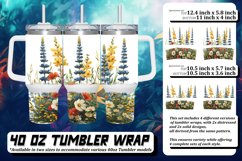 Watercolor Wonder 40oz Tumbler Sublimation Product Image 1