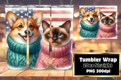 20oz Tumbler Design for Creative Gifts , Dog and cat Product Image 1