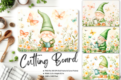 Gnome Cutting Board Kitchen Fall Autumn Chopping Board_91 Product Image 1