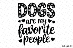 Dogs are my favorite people Svg | Svg Cut Files Product Image 1