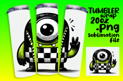 CUSTOM 20oz Tumbler Artwork for DIY Projects , Monster Product Image 1