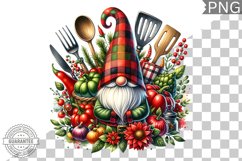 Christmas kitchen Gnome Sublimation - Clipart PNG Design Product Image 1