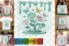 Joyful PNG Designs for Gifts, 3D Flowers Product Image 1