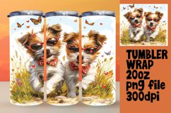 Dog in the Wild Tumbler Wrap - Sublimation Product Image 1