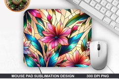 Flowers Mouse Pad Sublimation, Summer Mouse Pad PNG Product Image 1