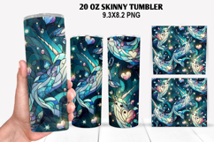 Skinny Tumbler 20oz Wrap Design, Valentine Tumbler PNG Product Image 1