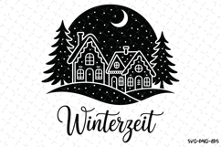 Winterzeit Svg | Christmas Svg | Svg Cut Files Product Image 1