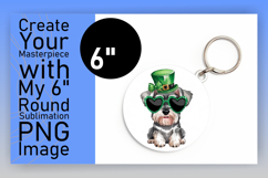 Stylish Round Design Keychain Template , St Patrick Product Image 1