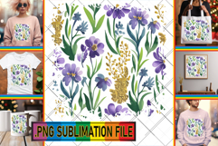 LUMINOUS Sublimation Gift Ideas, Flower Pattern Product Image 1