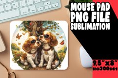 Adventure Seeker Dog Mouse Pad Sublimation Product Image 1