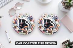 Funny Animals Car Coaster Sublimation| Animal Coaster PNG Product Image 1