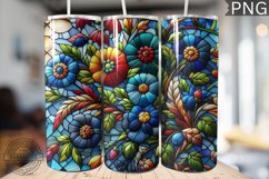 Embroidered Flowers Tumbler Wrap - High Quality 300 Dpi Product Image 1