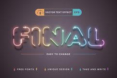 Unicorn Light - Editable Text Effect, Font Style Product Image 4