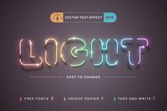 Unicorn Light - Editable Text Effect, Font Style Product Image 1