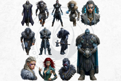 Viking Mythology Giants Clipart Set. Norse Jotunns Product Image 17