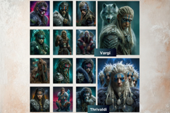 Norse Jotuns Fantasy Digital Papers Viking Mythology Backgro Product Image 4