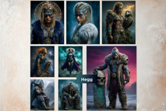 Norse Jotuns Fantasy Digital Papers Viking Mythology Backgro Product Image 6