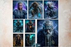 Norse Jotuns Fantasy Digital Papers Viking Mythology Backgro Product Image 7