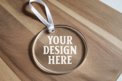 Acrylic Christmas Ornament Mockups , acrylic blank mockup Product Image 1