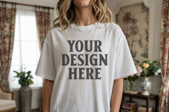 Comfort Colors 1717 White T-Shirt Mockup Product Image 1