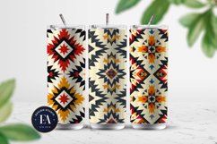 Bright Aztec Tribal Digital paper, Tribal Ethnic pattern Product Image 2