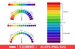 Ph value scale clipart vector design illustration Product Image 1