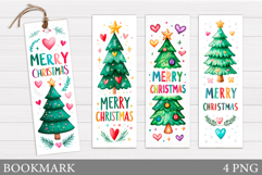 Christmas Tree Bookmark. Christmas Bookmark Sublimation Product Image 1