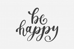 SVG Files, Be Happy SVG File, Cut Files Product Image 1