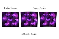 Butterflies tumbler design,20 oz skinny tumbler sublimation Product Image 3