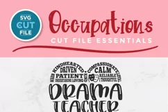 Drama Teacher svg - a speech and drama teacher svg file Product Image 2