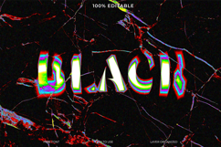 Colorful Black Text on a Cracked Marble Background Product Image 1