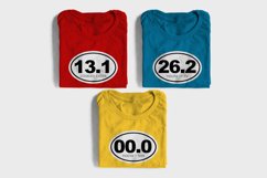 Funny Marathon Numbers SVG File Cutting Template Product Image 1