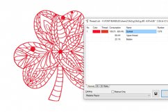 Redwork Shamrock Machine Embroidery Design 2 sizes Product Image 2