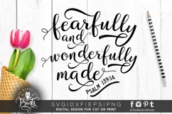 Fearfully and wonderfully made SVG PNG EPS DXF Psalm 139 14 Product Image 1