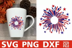 Fireworks svg, 4th of July svg, America svg, Stars svg Product Image 1