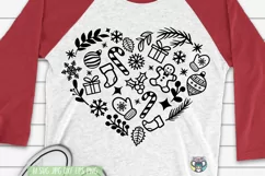 Christmas svg, Christmas Heart svg, Svg files for cricut Product Image 2