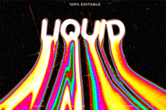 Psychedelic Liquid Word Art Design Product Image 1