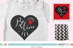 Be mine svg | Valentines Day svg | Black heart for lovers Product Image 3