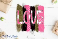 Love png, Brush Strokes, Sublimation png, Digital Download Product Image 1